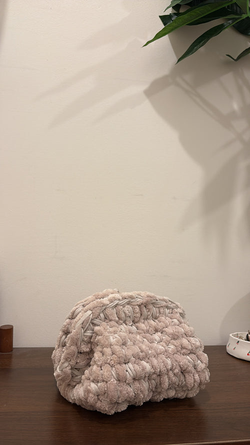 Clutch mini fourrure